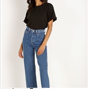 Levi’s Ribcage Straight Ankle Size 27 Georgie wash